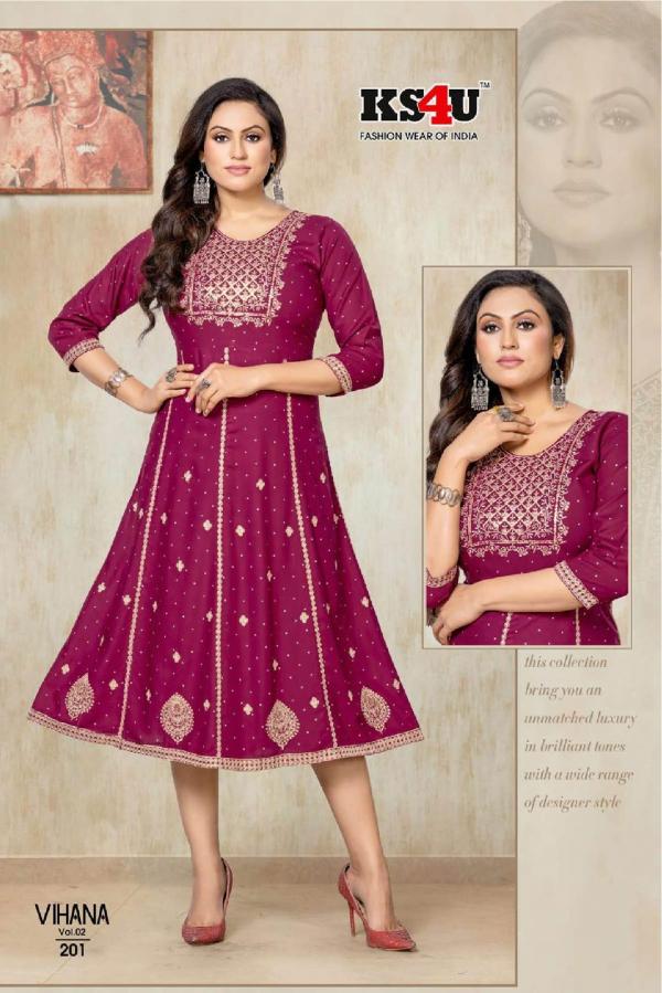 Ks4u Vihana Vol 2 Fancy Designer Exclusive Kurti Collecttion